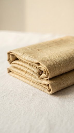 Raw silk wrap