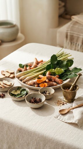Thai herbal compression ingredients